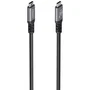 Aisens Cable USB4 Gen3x2 Aluminio 40Gbps 8K@60Hz 1m Negro